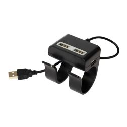 Clip on - USB-Hub - schwarz