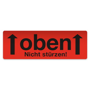 oben - 145 x 50 mm zu 500 Stück/ Rolle