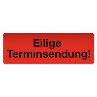 Eilige Terminsendung! - 145 x 50 mm zu 500 Stück/ Rolle